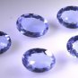 synthetic cubic zirconia Alexandrite CZ loose Stone 1 Pieces 10 x 14 mm Oval Blu