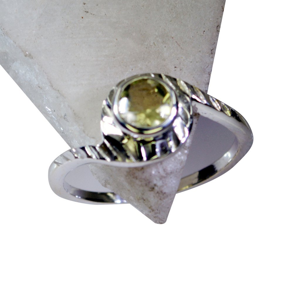 Riyo Lemon Quartz Silver Jewellery Cameo Ring Sz 8 Srlqu8-46011