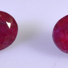 Dyed Rubi loose Stone 1 Pieces 7 x 9 mm Oval multi faceted Gemstone
