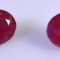 Dyed Rubi loose Stone 1 Pieces 7 x 9 mm Oval multi faceted Gemstone