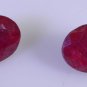 Dyed Rubi loose Stone 1 Pieces 7 x 9 mm Oval multi faceted Gemstone