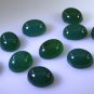 Green onyx loose Stone 1 Pieces 10 x 12 mm Oval Green cabochon Gemstone