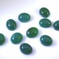 Green onyx loose Stone 1 Pieces 10 x 12 mm Oval Green cabochon Gemstone