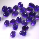 Amethyst loose Stone 1 Pieces 7 x 9 mm Oval Purple cabochon Gemstone