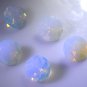 synthetic cubic zirconia Fire opal cz loose Stone 1 Pieces 14 x 14 mm Round Whit