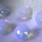 synthetic cubic zirconia Fire opal cz loose Stone 1 Pieces 14 x 14 mm Round Whit