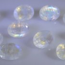 Rainbow Moonstone loose Stone 1 Pieces 7 x 9 mm Oval Multi faceted Gemstone