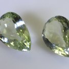 Green amethyst loose Stone 1 Pieces 10 x 13 mm Pear Green faceted Gemstone