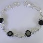 Riyo A Black Onyx 925 Solid Sterling Silver Detailed Bracelet Sbrabon-6027