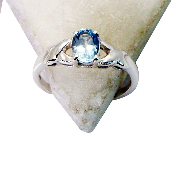 Riyo Blue Topaz New Silver Jewellery  Ring Sz 7 Srbto7-10053