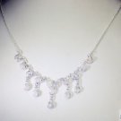 Riyo Rainbow  Bridesmaid Jewellery Silver Fashion Necklace L 16in Snrmo-64014