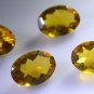 Citrin cz loose Stone 1 Pieces 10 x 14 mm Oval Yellow faceted Gemstone