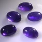 Amethyst loose Stone 1 Pieces 10 x 14 mm Oval Purple cabochon Gemstone