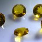 Citrin cz loose Stone 1 Pieces 12 x 12 mm Round Yellow faceted Gemstone