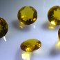 Citrin cz loose Stone 1 Pieces 12 x 12 mm Round Yellow faceted Gemstone