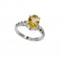 Riyo Citrine Silver Jewellery Set Thick Silver Ring Sz 6 Srcit6-14064