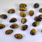 Tiger Eye loose Stone 1 Pieces 7 x 9 mm Pear Brown cabochon Gemstone