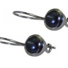 Riyo Black 925 sterling silver Pearl Earring sexy modern handmade jewelry SEPEA-