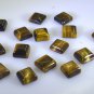 Tiger Eye loose Stone 1 Pieces 9 x 9 mm Princess Brown cabochon Gemstone