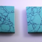 Turquoise  manmade loose Stone 1 Pieces 15 x 22 mm Emerald cut multi cabochon Ge