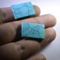 Turquoise  manmade loose Stone 1 Pieces 15 x 22 mm Emerald cut multi cabochon Ge
