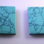 Turquoise  manmade loose Stone 1 Pieces 15 x 22 mm Emerald cut multi cabochon Ge
