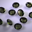synthetic cubic zirconia Emerald cz loose Stone 1 Pieces 8 x 10 mm Oval Green f
