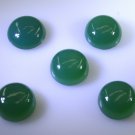 Green onyx loose Stone 1 Pieces 15 x 15 mm Round Green cabochon Gemstone