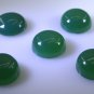 Green onyx loose Stone 1 Pieces 15 x 15 mm Round Green cabochon Gemstone