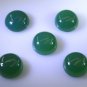 Green onyx loose Stone 1 Pieces 15 x 15 mm Round Green cabochon Gemstone