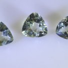 Green amethyst loose Stone 1 Pieces 9 x 9 mm Trillion Green faceted Gemstone