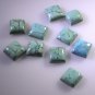 Turquoise loose Stone 1 Pieces 8 x 8 mm Princess multi cabochon Gemstone