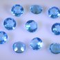 synthetic cubic zirconia Blue topaz cz loose Stone 1 Pieces 8 x 8 mm Oval Blue f
