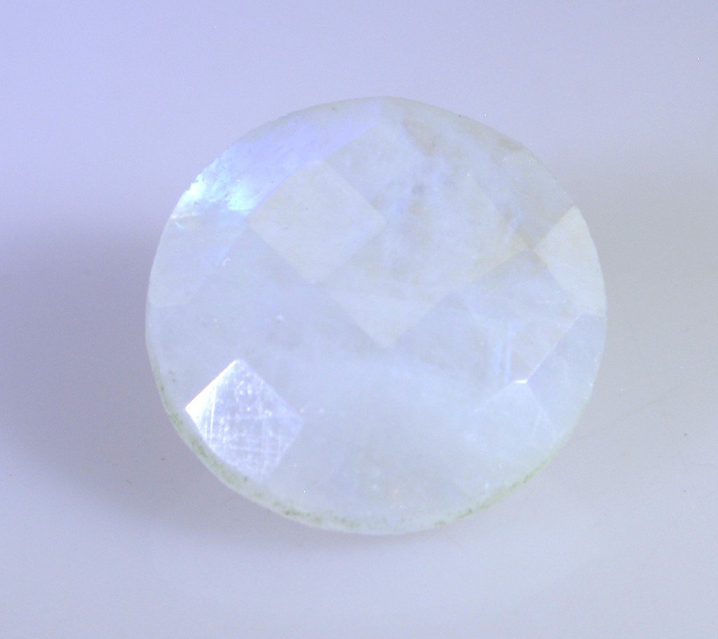Rainbow Moonstone loose Stone 1 Pieces 12 x 12 mm Round Multi faceted Gemstone