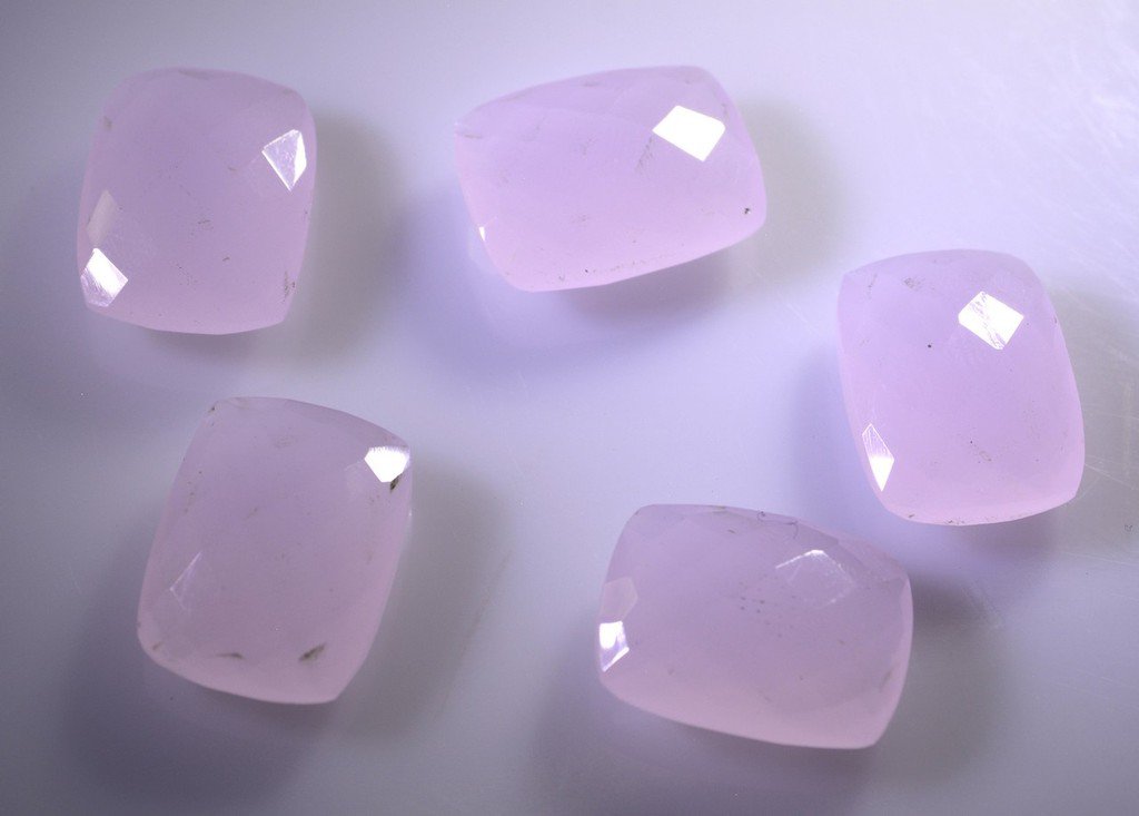 synthetic cubic zirconia Rose quartz cz loose Stone 1 Pieces 12 x 16 mm Emerald