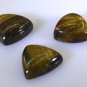 Tiger Eye loose Stone 1 Pieces 14 x 14 mm Trillion Brown cabochon Gemstone