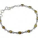 Riyo Yellow 925 sterling silver Citrine Bracelet cute handmade jewelry designs S