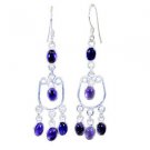 Riyo Amethyst Handmade Jewelry Silver Valentine Earring L 2in Seame-2024