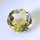 Citrine loose Stone 1 Pieces 20 x 20 mm Round Yellow faceted Gemstone