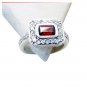 Riyo Garnet Brushed Silver Jewellery Posie Ring Sz 6 Srgar6-26122