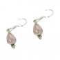Riyo Rose Quartz Modern Silver Jewellery Uk Ear Thread L 1in Seroq-68018
