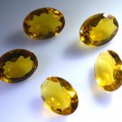 Citrin cz loose Stone 1 Pieces 12 x 16 mm Oval Yellow faceted Gemstone