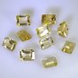 Citrine loose Stone 1 Pieces 9 x 11 mm Emerald cut Yellow faceted Gemstone