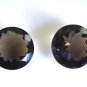 Smoky Quartz loose Stone 1 Pieces 21 x 21 mm Round Brown faceted Gemstone