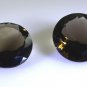 Smoky Quartz loose Stone 1 Pieces 21 x 21 mm Round Brown faceted Gemstone