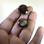 Smoky Quartz loose Stone 1 Pieces 21 x 21 mm Round Brown faceted Gemstone