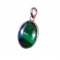 Riyo Malachite 925 Silver Owl Pendant L 1in Spmal-48002