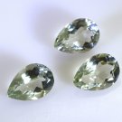 Green amethyst loose Stone 1 Pieces 10 x 14 mm Pear Green faceted Gemstone