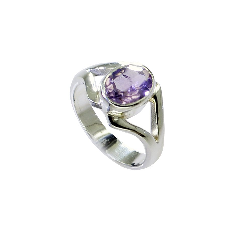 Riyo Amethyst Celebrity Silver Jewelry Wedding Bands Sz 4 Srame4-2149