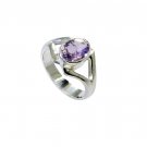 Riyo Amethyst Celebrity Silver Jewelry Wedding Bands Sz 4 Srame4-2149